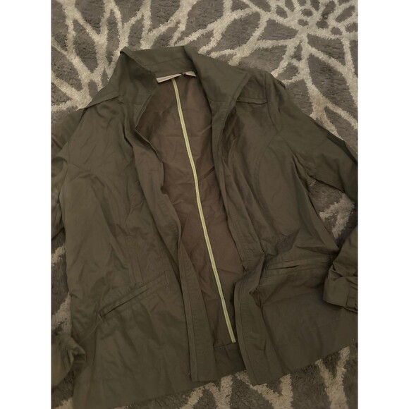 Army Green Light Chico’s Jacket - Picture 2 of 3